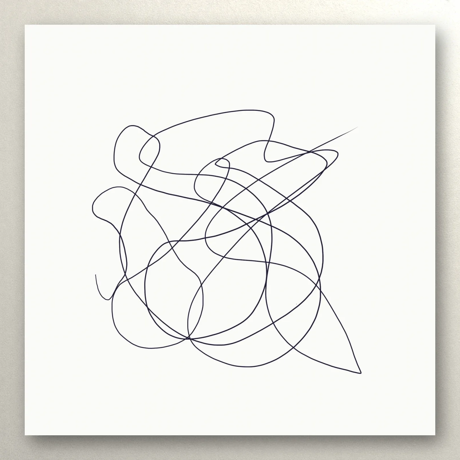 Step 2. Release: a sharp tangle of lines crossing at acute angles