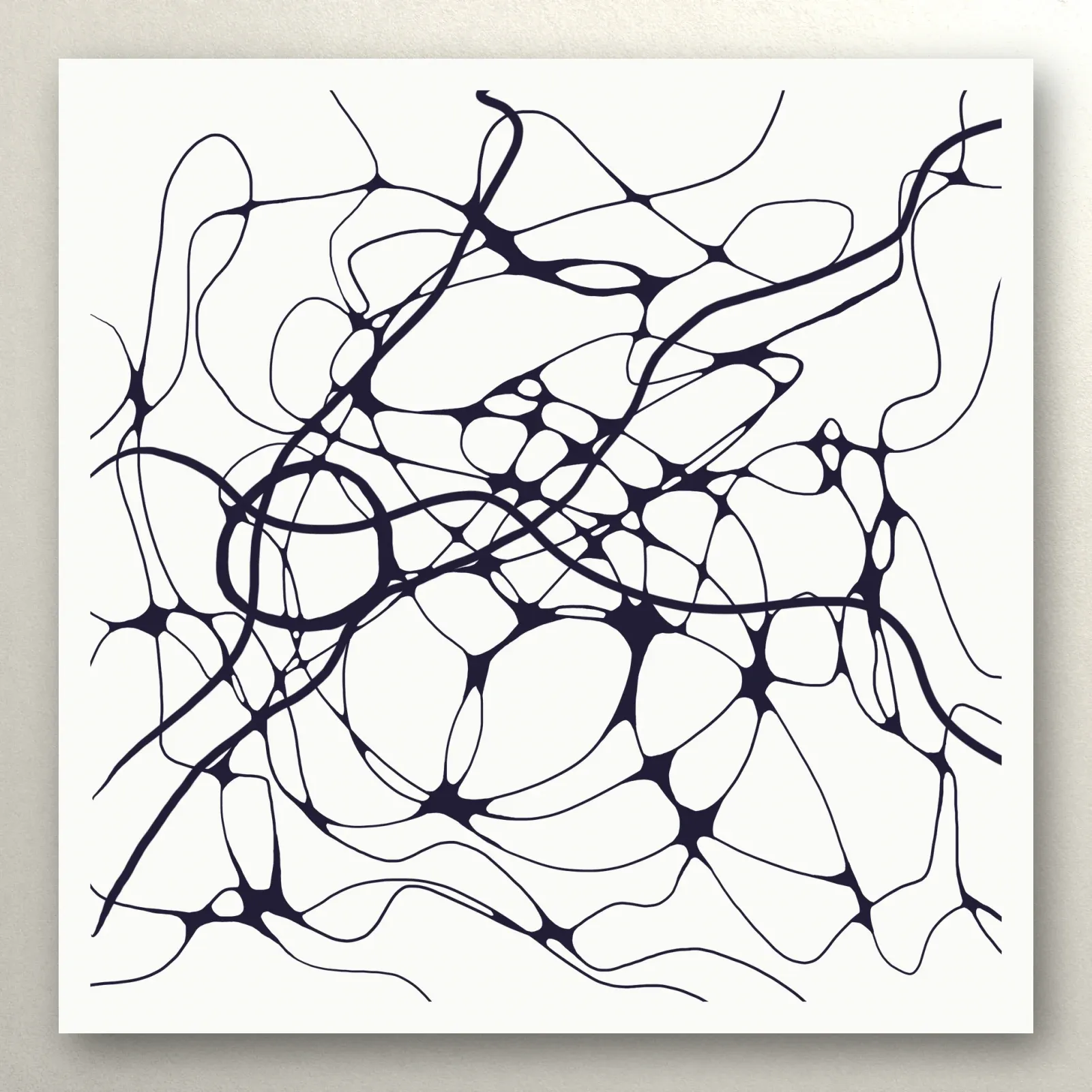 Step 8. A few thick general lines run across the whole sheet