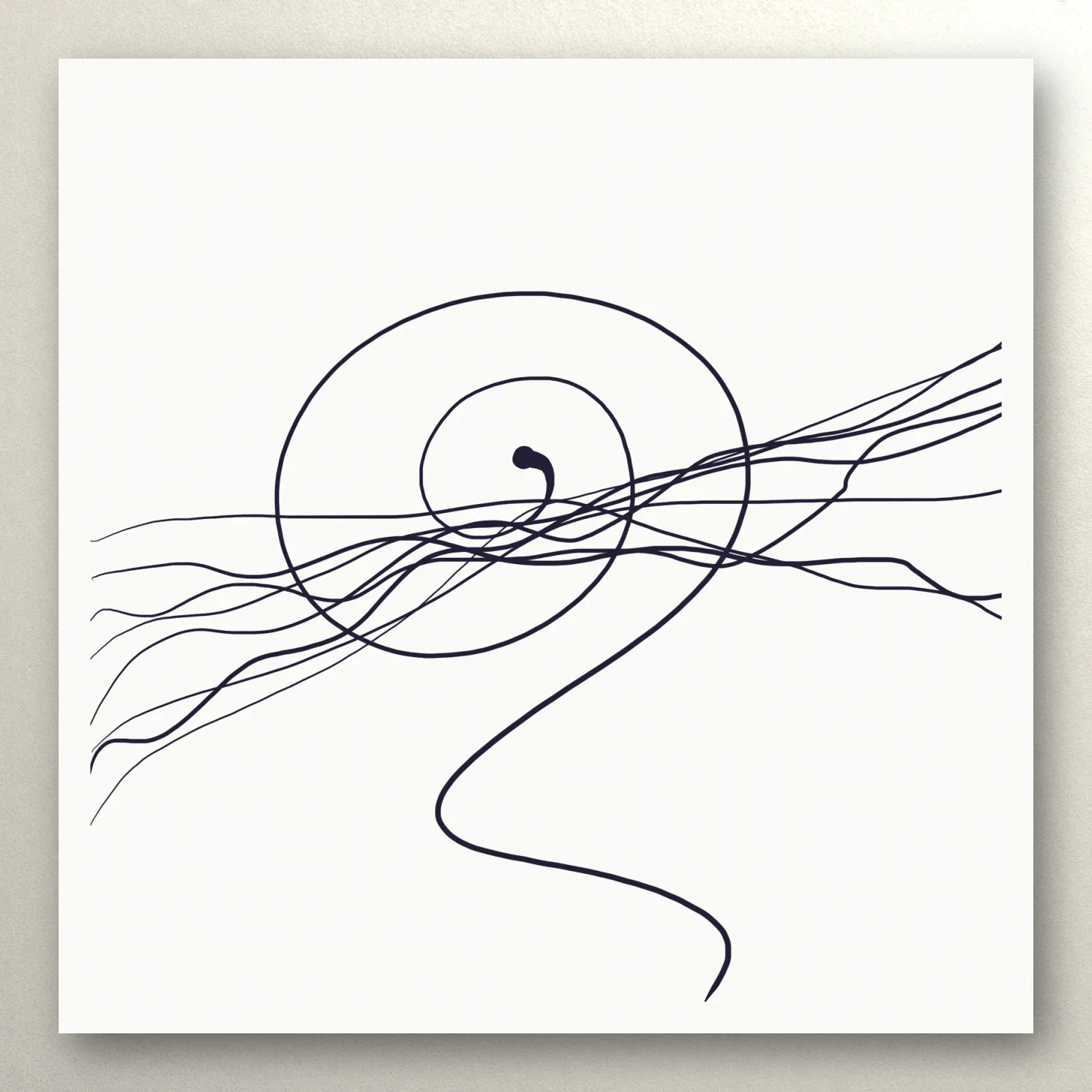 Step 3. A clockwise spiral passes through the neuro lines